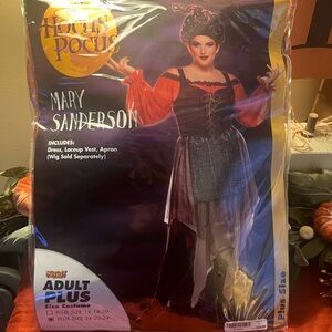 Spirit Adult Plus Size Costume in Red and Black- Mary Sanderson- Never Opened